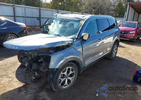 2020 Kia Telluride Ex z USA, uszkodzony, nr VIN 5XYP34HC7LG065048